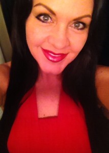 Last night in the red dress Evan insisted I wear!